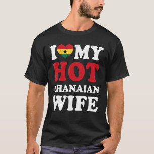 Camiseta Amo a mi caliente esposa ghanesa
