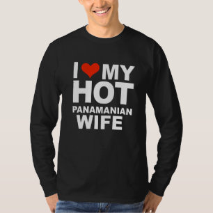 Camiseta Amo a mi caliente esposa panameña matrimonio espos