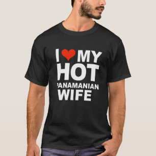 Camiseta Amo a mi caliente esposa panameña matrimonio espos