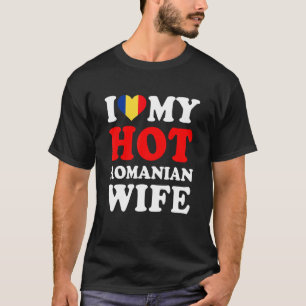 Camiseta Amo a mi caliente esposa rumana