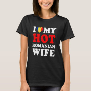 Camiseta Amo a mi caliente esposa rumana