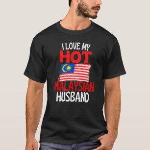Camiseta Amo a mi caliente esposo malasio Relación de Malas