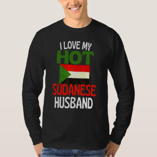Camiseta Amo a mi caliente esposo sudanés   Sudán Relación