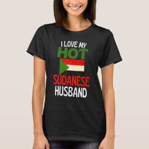 Camiseta Amo a mi caliente esposo sudanés   Sudán Relación