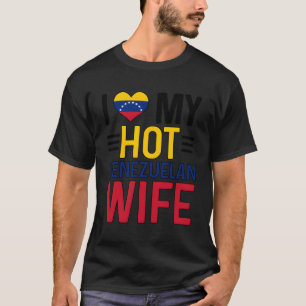 Camiseta Amo A Mi Caliente Marido Venezolano De Un Venezola