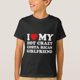 Camiseta Amo a mi caliente y loca novia costarricense Valen