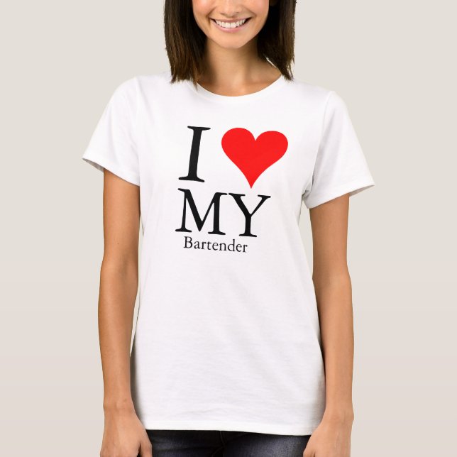 Camiseta Amo a mi camarero (Anverso)