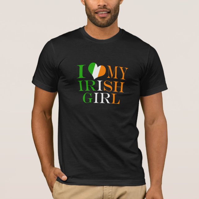 Camiseta Amo a mi Chica irlandés (Anverso)
