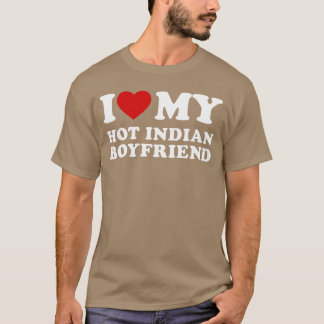 Camiseta Amo a mi chico indio caliente Me encanta mi indio