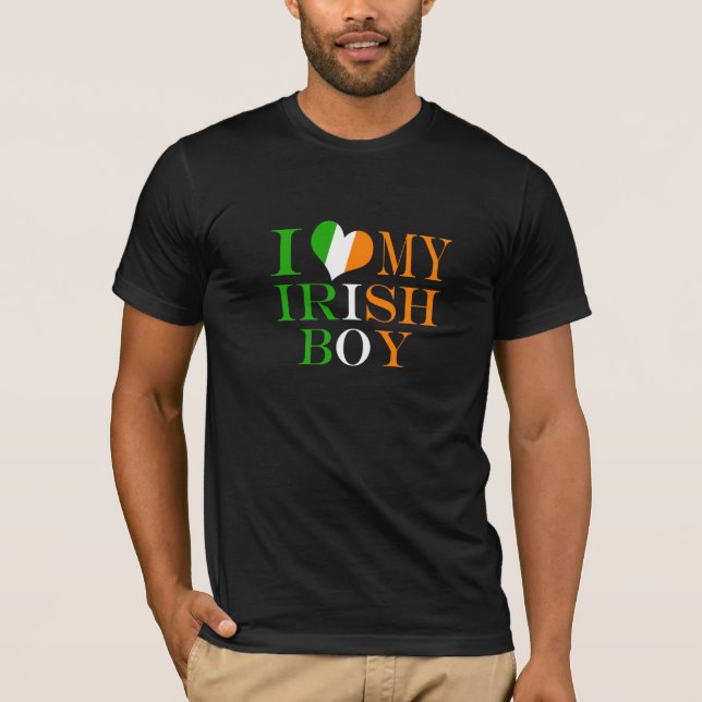 Camiseta Amo a mi chico irlandés (Anverso)