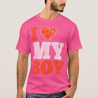 Camiseta Amo a mi chico - Mujeres de regalos de baloncesto