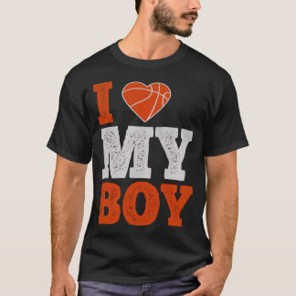 Camiseta Amo a mi chico - Mujeres de regalos de baloncesto