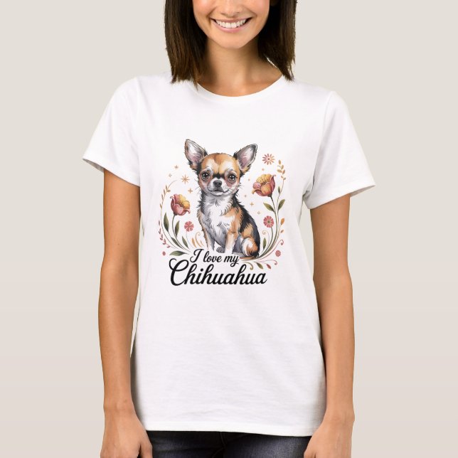 Camiseta Amo a mi chihuahua  (Anverso)