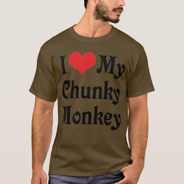 Camiseta Amo a mi Chunky Monkey (Anverso)