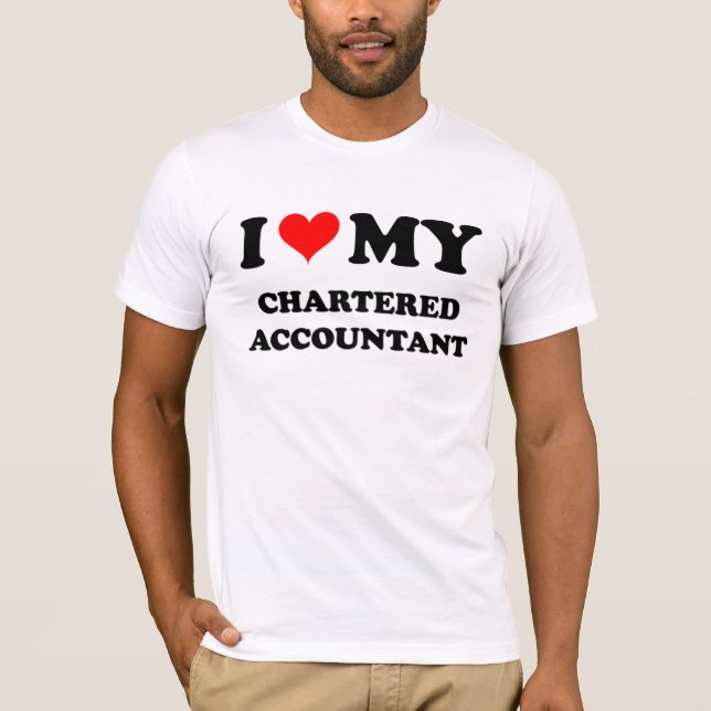 Camiseta Amo a mi contable (Anverso)