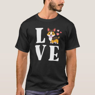 Camiseta Amo a mi Corgi Tricolor Corgi Mujeres Mama Perro