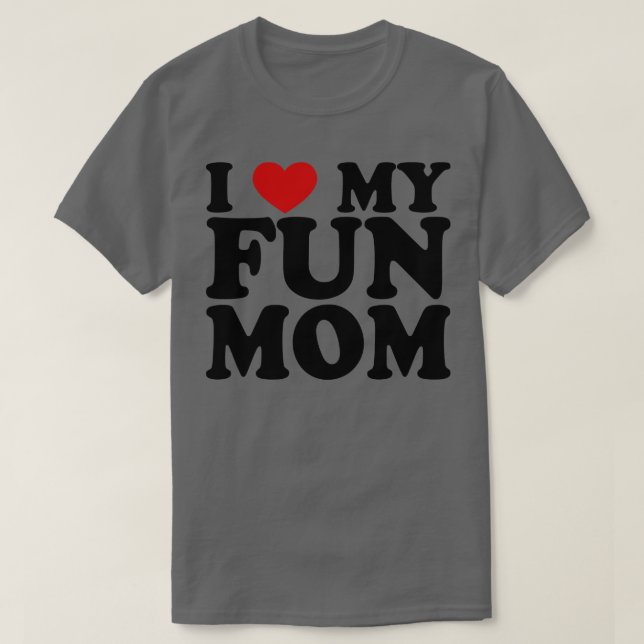 Camiseta Amo a mi divertida mamá 1 (Diseño del anverso)