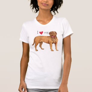 Camiseta Amo a mi Dogue de Bordeaux