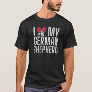 Camiseta Amo a mi dueño pastor alemán
