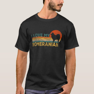 Camiseta Amo A Mi Dueño Perro Pomerania Pom Mom Pom Dad Ret