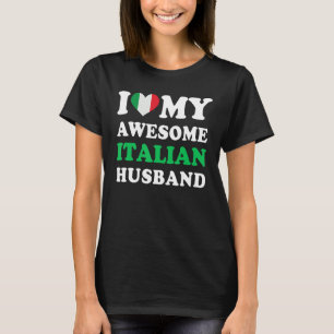 Camiseta Amo a mi espantoso esposo italiano
