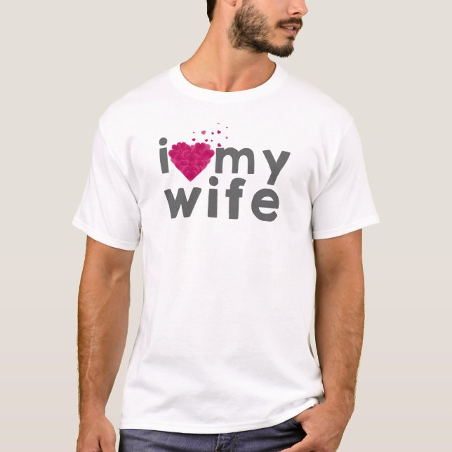Camiseta Amo a mi esposa (Anverso)