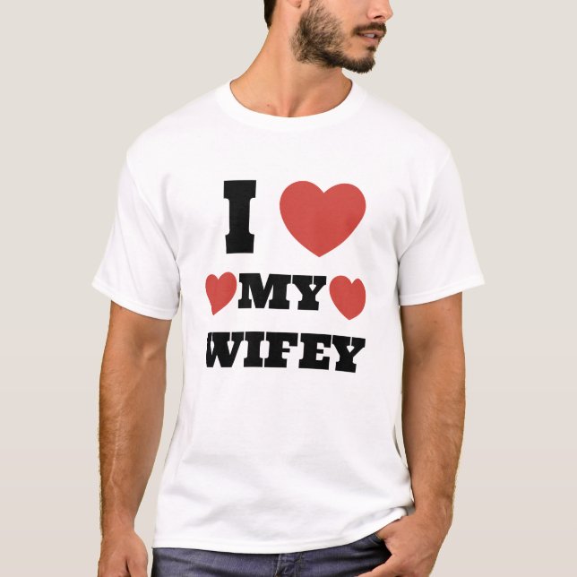 Camiseta Amo a mi esposa (Anverso)