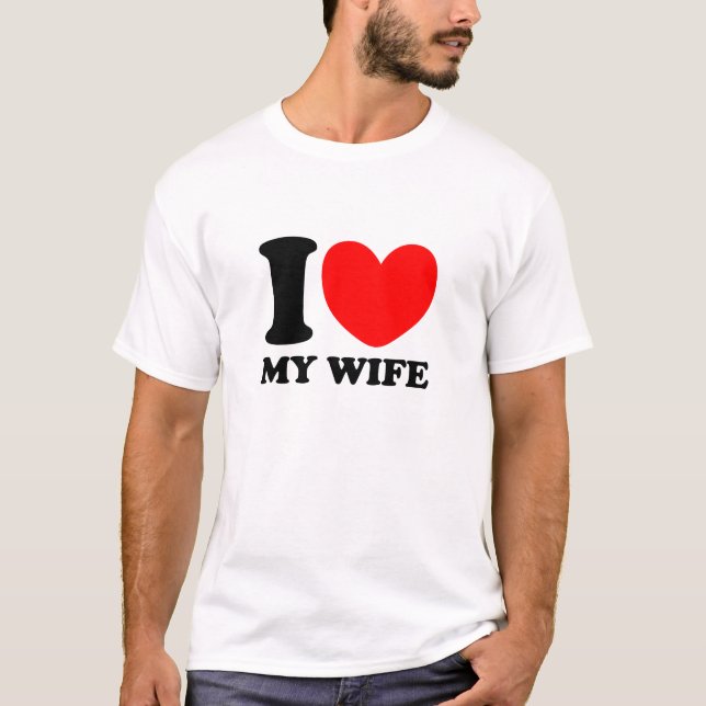 Camiseta Amo a mi esposa (Anverso)