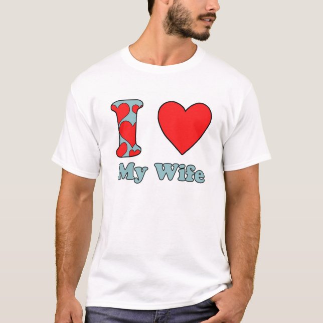 Camiseta Amo a mi esposa (Anverso)