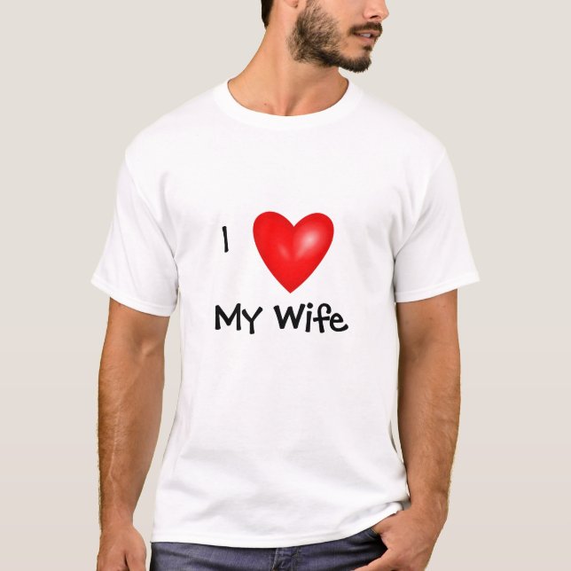 Camiseta Amo a mi esposa (Anverso)