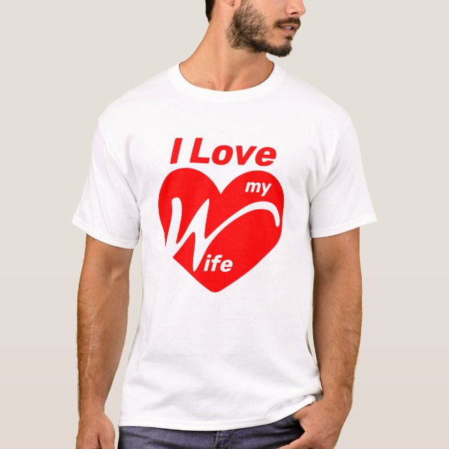 Camiseta Amo a mi esposa (Anverso)