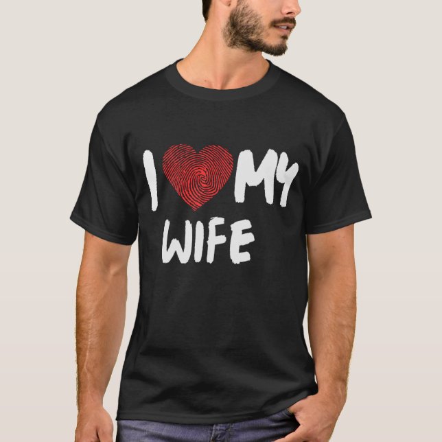 Camiseta Amo a mi esposa (Anverso)