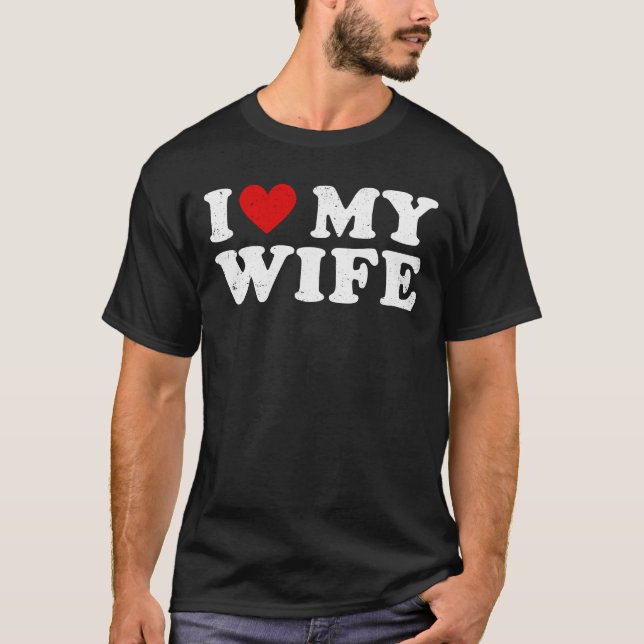 Camiseta Amo a mi esposa (Anverso)