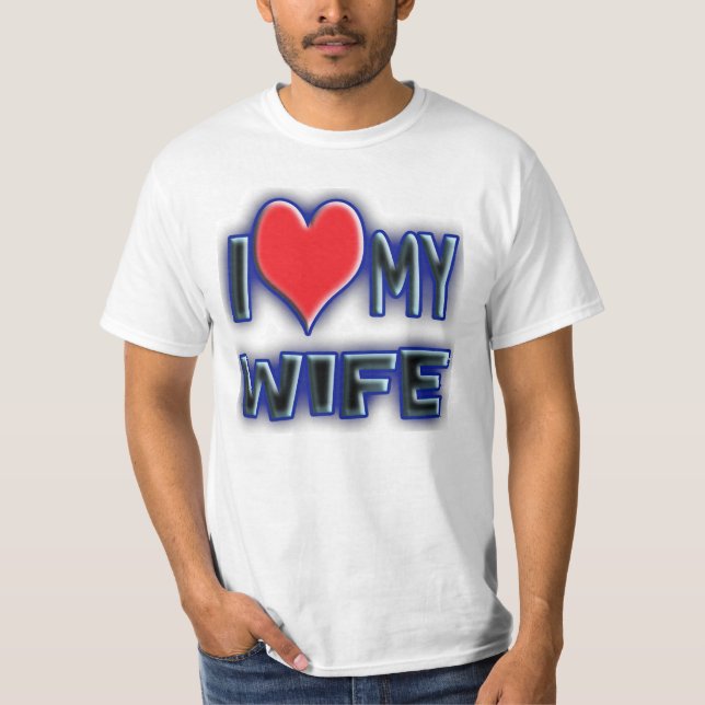 Camiseta Amo a mi esposa (Anverso)