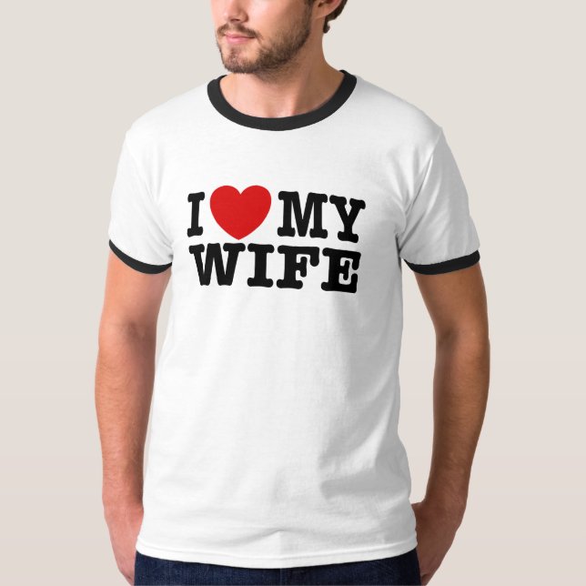 Camiseta Amo a mi esposa (Anverso)