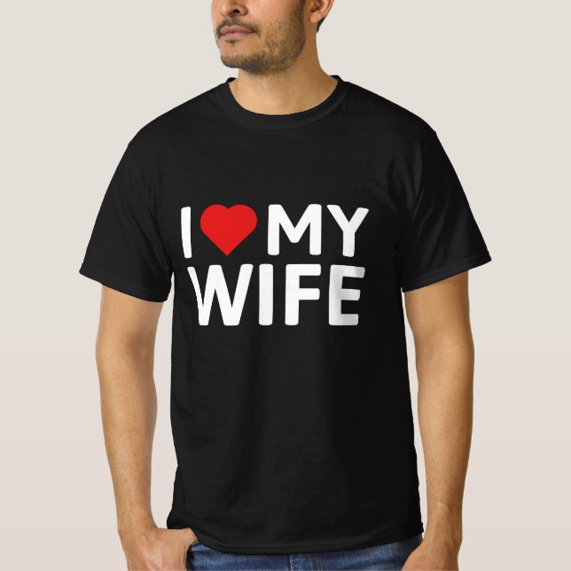 Camiseta Amo a mi esposa (Anverso)