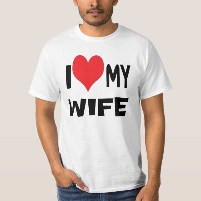Camiseta Amo a mi esposa (Anverso)