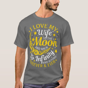 Camiseta Amo A Mi Esposa A La Luna Y A Los Regalos Del Mari