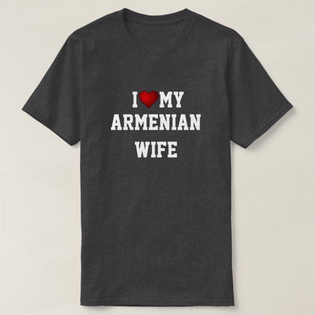 CAMISETA AMO A MI ESPOSA ARMENIA (Diseño del anverso)