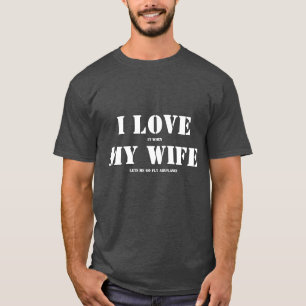 Camiseta Amo a mi esposa, avión RC