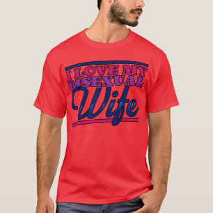 Camiseta Amo a mi esposa bisexual