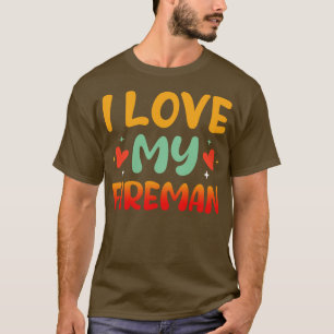 Camiseta Amo a mi esposa bombera