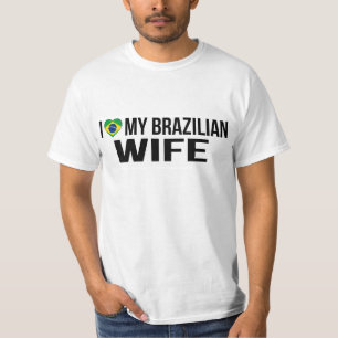 Camiseta Amo a mi esposa brasileña