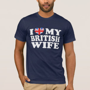 Camiseta Amo a mi esposa británica