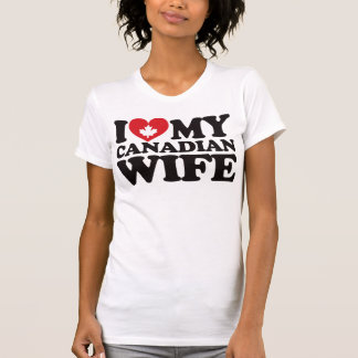 Camiseta Amo a mi esposa canadiense