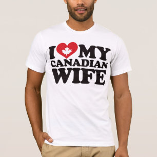 Camiseta Amo a mi esposa canadiense