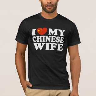 Camiseta Amo a mi esposa china