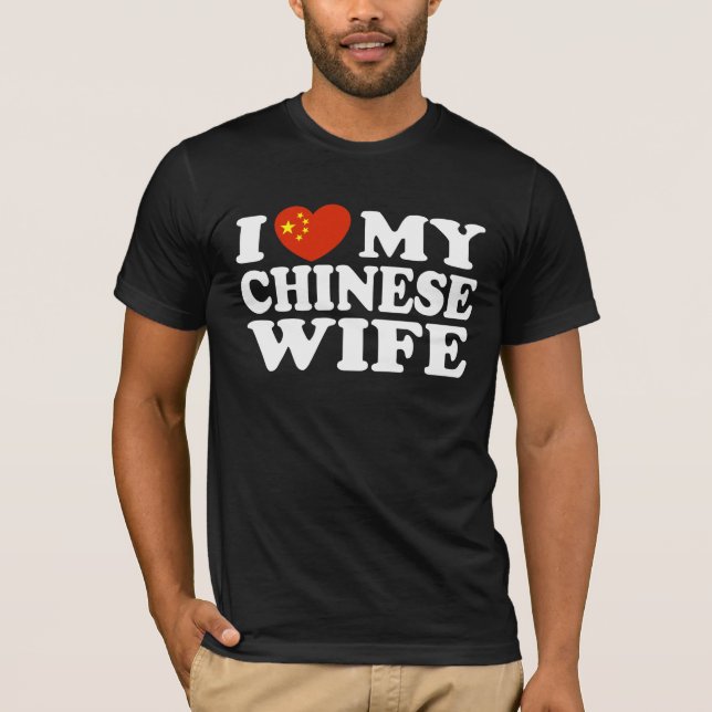 Camiseta Amo a mi esposa china (Anverso)