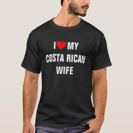 Camiseta Amo A Mi Esposa Costarricense