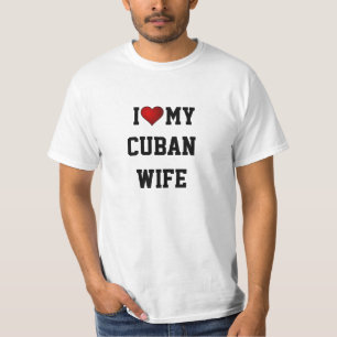 Camiseta Amo a mi esposa cubana